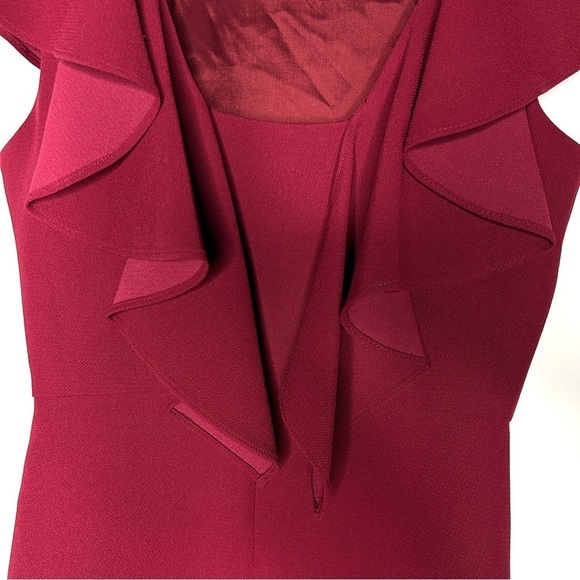 BCBGeneration Women's Purpleberry Ponte Flutter Sleeve Mini Dress Size 0 - Picture 3 of 11